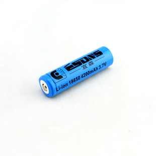 宜森18650锂电池 3.7V 可充电 4200毫安 蓝色 强光手电专用