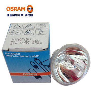 欧司朗灯泡OSRAM ELC 64653 24V250W 内窥镜冷光源显微镜卤素杯灯