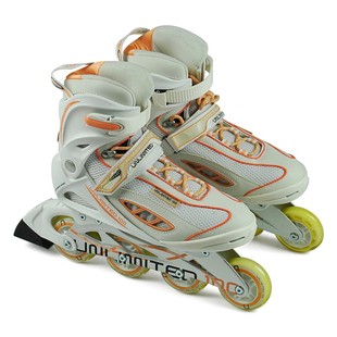 特大码溜冰鞋成年轮滑鞋成人旱冰鞋滑冰鞋直排轮白色滑轮鞋48码