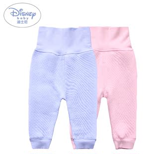 迪士尼 宝宝长裤  保护肚子 高腰儿童裤 维尼宝贝护肚裤 特价