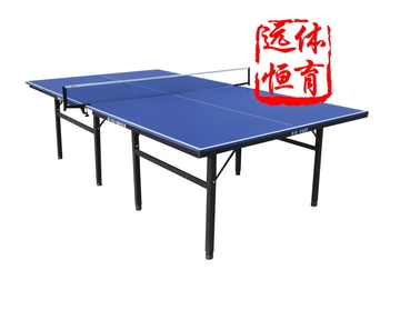 标准家用室内乒乓球台折叠乒乓球桌单折乒乓球桌折叠送网架