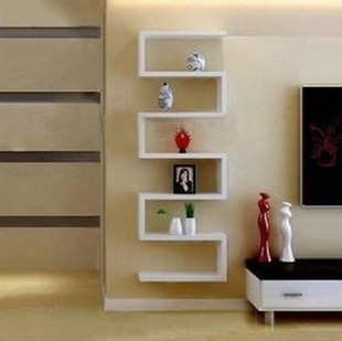 特价新款双L型电视墙创意隔板电视墙面装饰置物架承重书壁柜家具