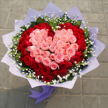 那些花儿66朵红玫瑰北京鲜花同城速递订花鲜花快递