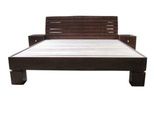 贝力克-定制实木家具 卧室家具 橡木家具 一米八双人床 木板床