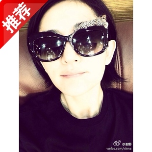 王菲谢娜李小璐同款黑色板材奢华豹子个性时髦太阳镜气质墨镜3154