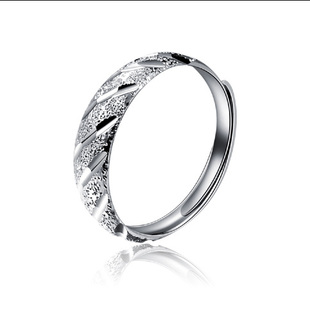 戒指可调节大小满天星开口男女韩版结婚戒指银饰情侣对戒指环特价