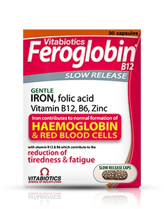 现货英国Feroglobin-B12补铁补锌胶囊贫血老人孕产妇女或经期后用