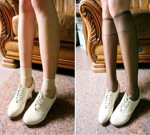2013夏季中统筒薄款纯色丝袜女士性感中筒包芯丝大码欧洲订单短袜