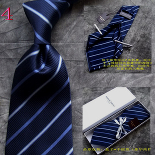 意大利正品 全手工7褶皱豪华真丝领带男正装商务领带 qz-4