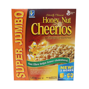 现货美国通用磨坊Cheerios 全谷物蜂蜜麦圈 779g即食营养早餐