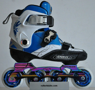 13年新款专业儿童轮滑鞋乐秀RX3平花鞋直排轮溜冰鞋碳纤维儿童鞋