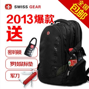 新款瑞士军刀电脑包14寸15寸17寸笔记本包男双肩包背包女士旅行包