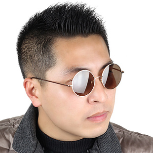 复古老上海圆形太阳眼镜 纯天然水晶眼镜 正品 男士太阳镜 石头镜