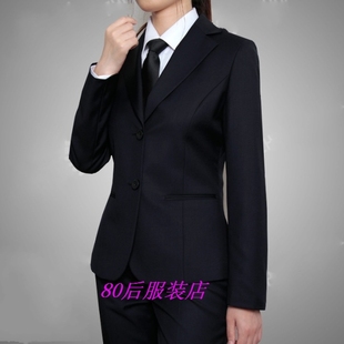女士西服套装职业装 大码修身西装 正装工装韩版显瘦