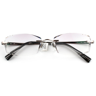 【店长推荐】韩国钻石切边眼镜架镶钻男款眼镜框可配近视镜片整套