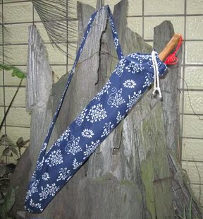 泸州油纸伞包装袋 复古青花布袋 油纸伞布袋 油纸伞收藏收纳必备