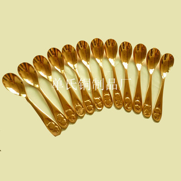 单氏铜制品 铜勺 紫铜勺 黄铜勺 12生肖铜勺 纯铜 铜汤勺