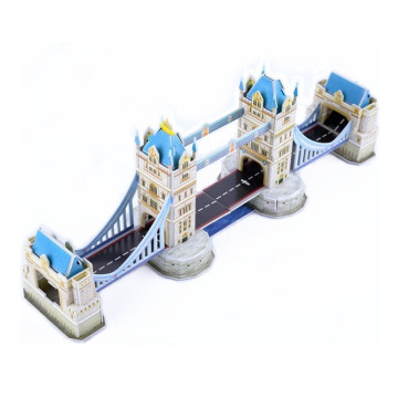 纸魔世家3d立体拼图伦敦桥儿童拼图3-6岁益智玩具智力拼图模型