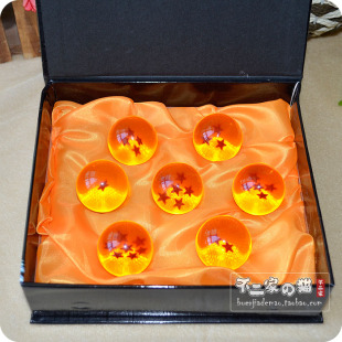 ◆七龙珠手办模型 全套7枚龙珠球日本动漫摆件盒装 生日礼物