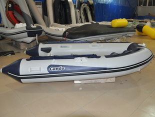 【CANDO品牌】2.7米信光玻璃钢橡皮艇充气船冲锋舟钓鱼船3人4人
