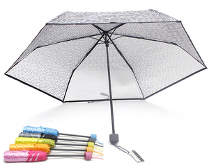 创意透明伞 清新折叠晴雨两用伞 三折伞 超轻个性韩国雨伞女
