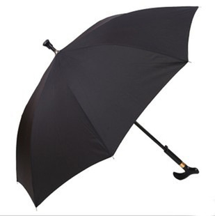 时来纯色雨伞加固长柄拐杖伞送老人手杖伞礼品伞抗风伞晴雨伞包邮