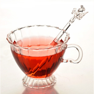 【纯手工】耐热玻璃杯 茶杯 咖啡杯 果汁杯 饮料水杯 下午茶250m