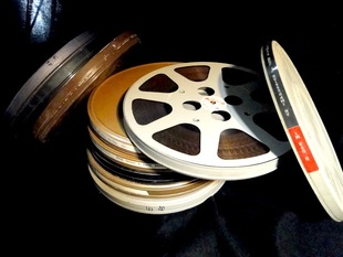 外国 16mm资料电影 胶片 片夹直径27cm 片盒直径27.4cm 进口片夹