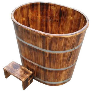 碳化烤杉木包邮木桶 浴缸沐浴桶泡澡桶洗澡桶成人坐浴盆