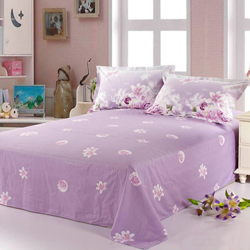 零首付零利息全棉床品床单单件 斜纹纯棉床单单人床双人床特价