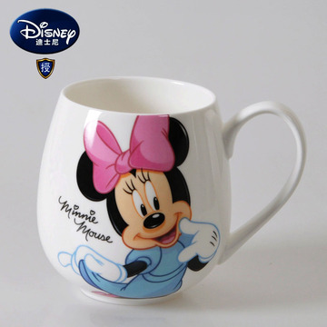 迪士尼可爱米奇创意情侣杯水杯马克杯咖啡杯陶瓷杯茶杯杯子牛奶杯