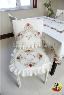 绣花椅子垫/餐椅垫欧式布艺椅垫 坐垫/欧式座垫 HA09522