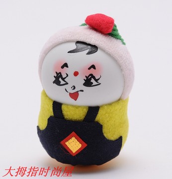 全网原创不倒翁中国Q版民族娃娃外国人喜欢的手工艺礼品环保耐放