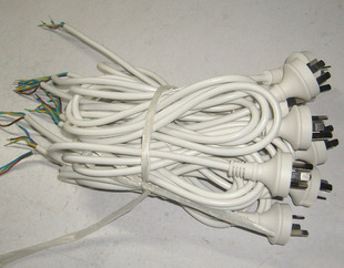 UL澳标国标三插线线芯0.75*3线长1.7米的电源线管道风机专用