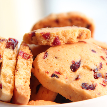 卡珂美国加州蔓越莓曲奇无添加手工饼干进口料办公室健康零食