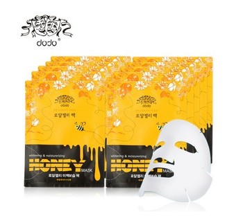 韩国dodo官方正品10片装蜂蜜美白补水面膜滋养肌肤美白提亮去黑头