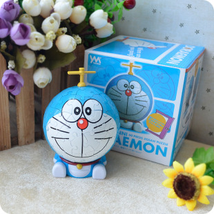哆/多啦a梦立体拼图蓝胖子模型日本小叮当机器猫手办动漫情人礼物