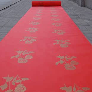 新款 婚庆印花红地毯 婚庆红地毯 一次性红地毯 无纺布地毯 包邮