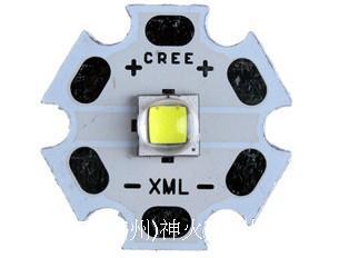 正品CREE XM-L2 二代XML2-U2 U3 T6 1A 3C 7C灯珠 强光手电筒 LED