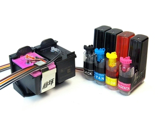 惠普HP D1668彩色打印机818墨盒墨水连供系统 彩色连续供墨系统