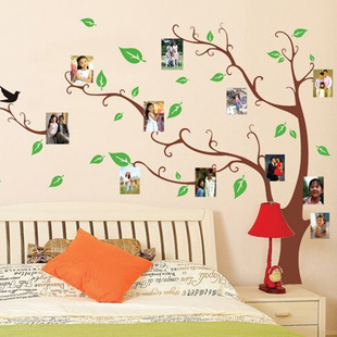 大型创意相片树墙贴照片贴画 客厅卧室床头宿舍装饰墙壁贴纸贴花
