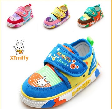 2015小兔米菲童鞋男女儿童棉布鞋1-2-岁半单鞋宝宝帆布鞋学步鞋