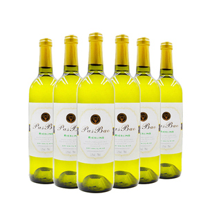 帕斯堡 法国原酒进口雷司令干白葡萄酒6支装整箱特价批发