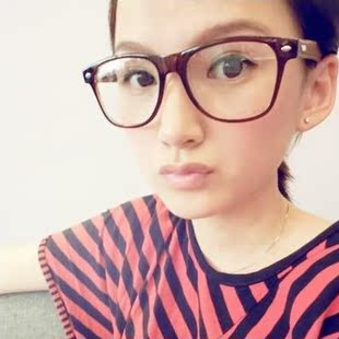 2016男女韩版正品潮大框眼镜架眼镜框复古皮质全框平光镜近视眼镜