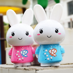 新品A4内置600内容BB兔 充电下载益智早教婴幼儿故事机玩具