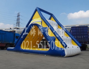 供应三角形水上滑梯攀岩滑梯定制上大型水上游乐设备上海厂家直销