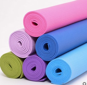 6mm防滑瑜伽垫子 PVC瑜珈垫加厚愈加健身垫