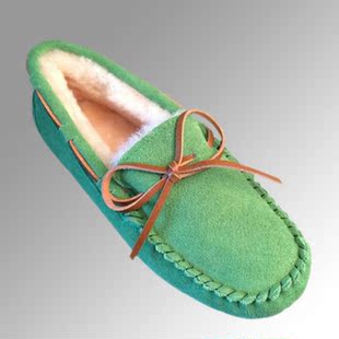 澳洲正品新款流苏雪地靴羊皮毛一体5612豆豆鞋女冬季加绒平底棉鞋
