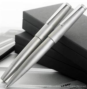 德国凌美钢笔 Lamy 2000系列 14K金笔 活塞吸墨 不锈钢拉丝墨水笔