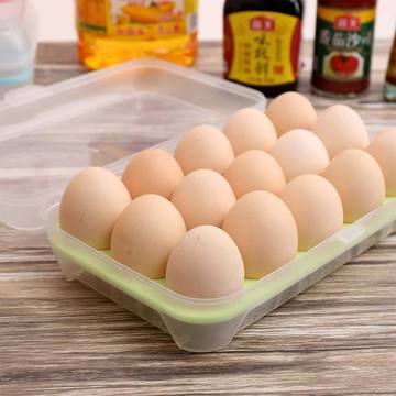 麦鸡蛋盒 厨房创意冰箱收纳大保鲜盒 便携塑料双层鸡蛋保鲜收纳盒